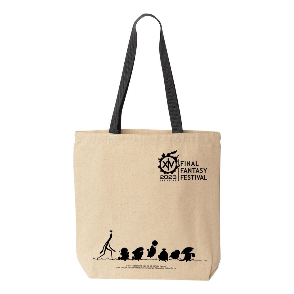 FINAL FANTASY XIV FAN FEST 2023 Canvas Tote Bag - MINION MARCH FF14 NEW RARE